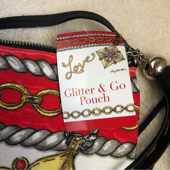 NEW Brighton Love Glitter & Glow Pouch Canvas printed Cross Body  Bag - Picture 7 of 16